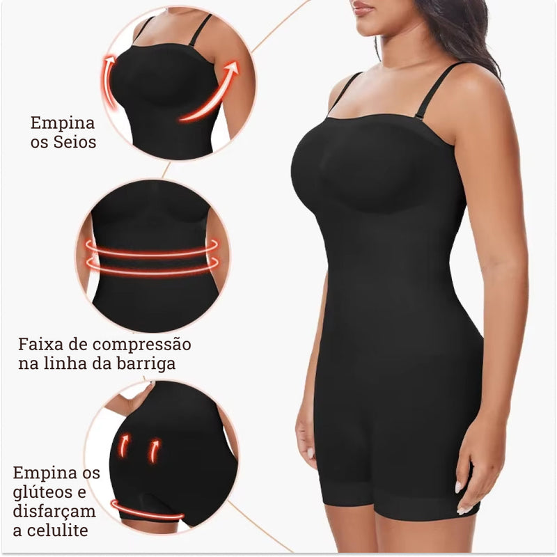 Body Modelador com Alça Removível - Premium Shaper - Compre 1 Leve 2 + Brinde