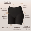 Short Modelador Skin Compression sem costura + Brinde Calcinha Modeladora