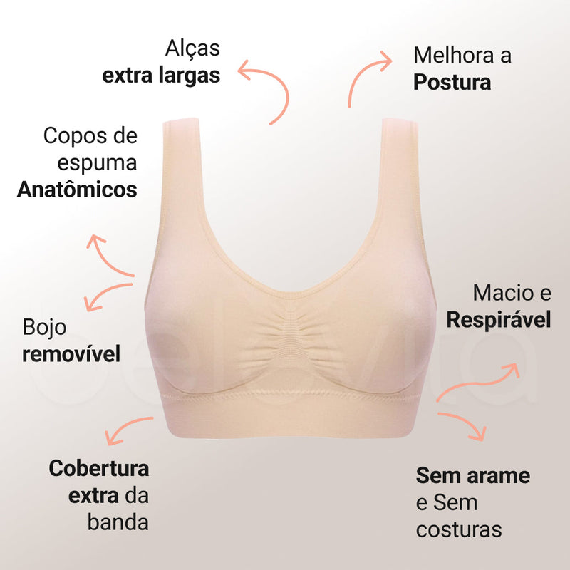 Combo: Short Modelador Slim Shape + Sutiã Comfort Pro