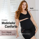 Combo: Short Modelador Slim Shape + Sutiã Comfort Pro