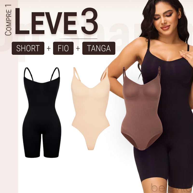 Body Modelador - Up Shaper | PAGUE 1 LEVE 3 + Brinde Calcinha Modeladora