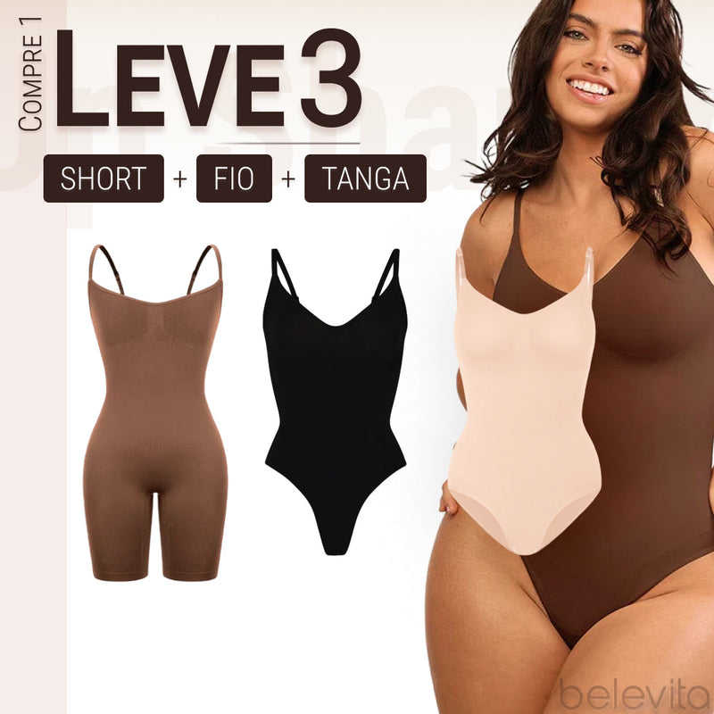 Body Modelador - Up Shaper | PAGUE 1 LEVE 3 + Brinde Calcinha Modeladora