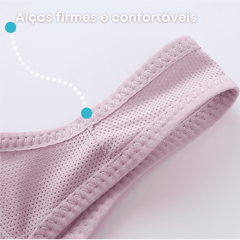 Sutiã Lady - Confortável com botões frontais